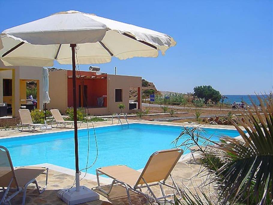Apartmán Studio At Beautiful Beach Kouremenos Anevato Exteriér fotografie
